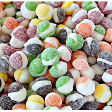 Freeze dried sour skittles